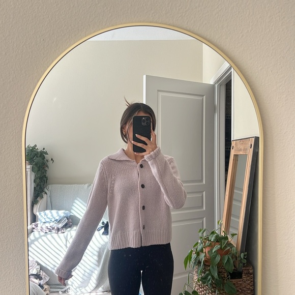 SABLYN JACKSON CASHMERE CARDIGAN COLLARED SWEATER - Picture 9 of 10